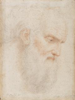 Giuseppe Bossi - Head of an old man with beard