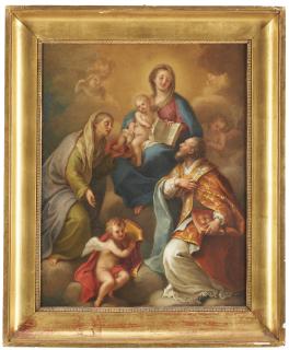 Giuseppe Bottani - Madonna with Child, Saint Anne, Saint Liborio and angels