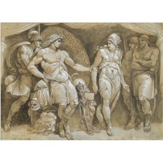 Giuseppe Cades - Briseis Leaving Achilles\' Tent