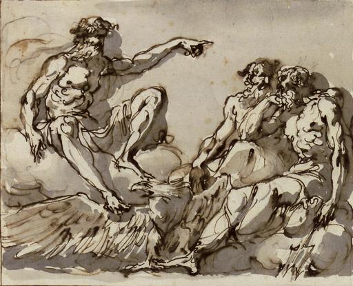 Giuseppe Cades - Jupiter, Neptune and a Titan