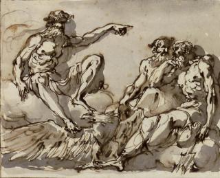 Giuseppe Cades - Jupiter, Neptune and a Titan