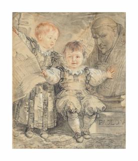 Giuseppe Cades - Portrait of the princes Camillo and Francesco Borghese as young boys