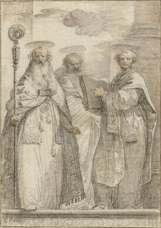 Giuseppe Cades - Three bishop Saints
