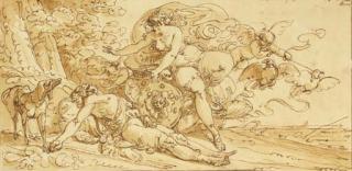 Giuseppe Cades - Venus Weeping Over The Body of Adonis