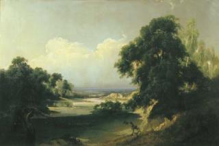 Giuseppe Camino - Paesaggio Fluviale Con Lavandaie