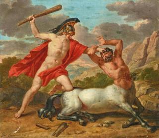 Giuseppe Cammarano - Herkules erschlägt einen Kentauren