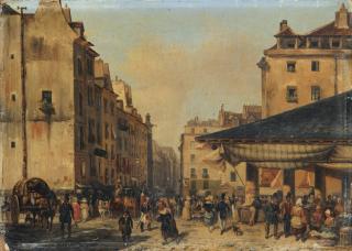 Giuseppe Canella - Les Halles À Paris