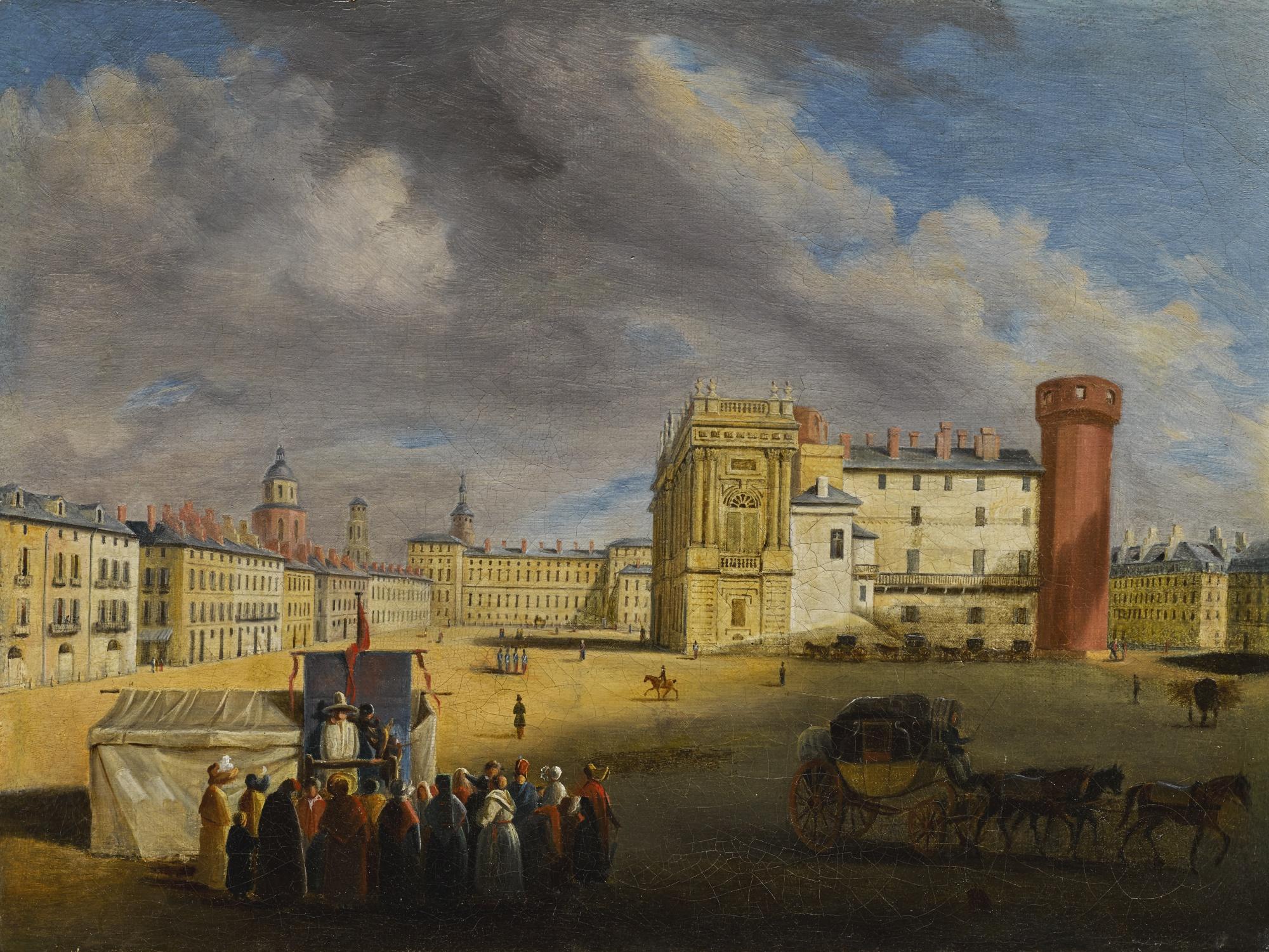 Giuseppe Canella - Turin, A View Of The Piazetta Reale