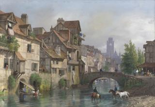 Giuseppe Canella - View Of Rouen