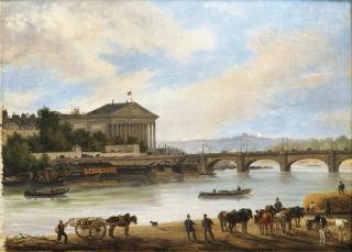 Giuseppe Canella - Vue Du Palais Bourbon, Paris