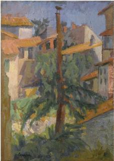 Giuseppe Capogrossi - Paesaggio Con Case