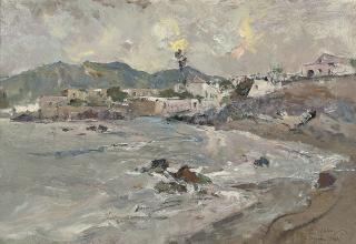 Giuseppe Casciaro - A village on the Amalfi coast