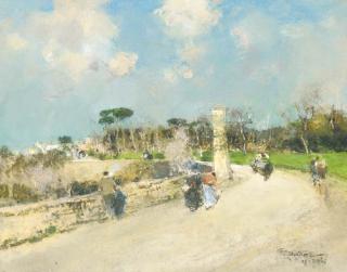 Giuseppe Casciaro - A winding road, Naples