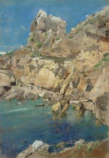 Giuseppe Casciaro - Fisherfolk on the Amalfi coast