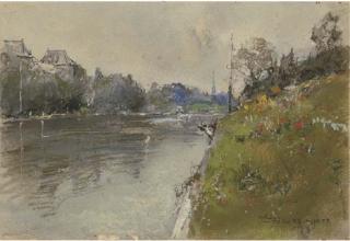 Giuseppe Casciaro - Il Po a Torino