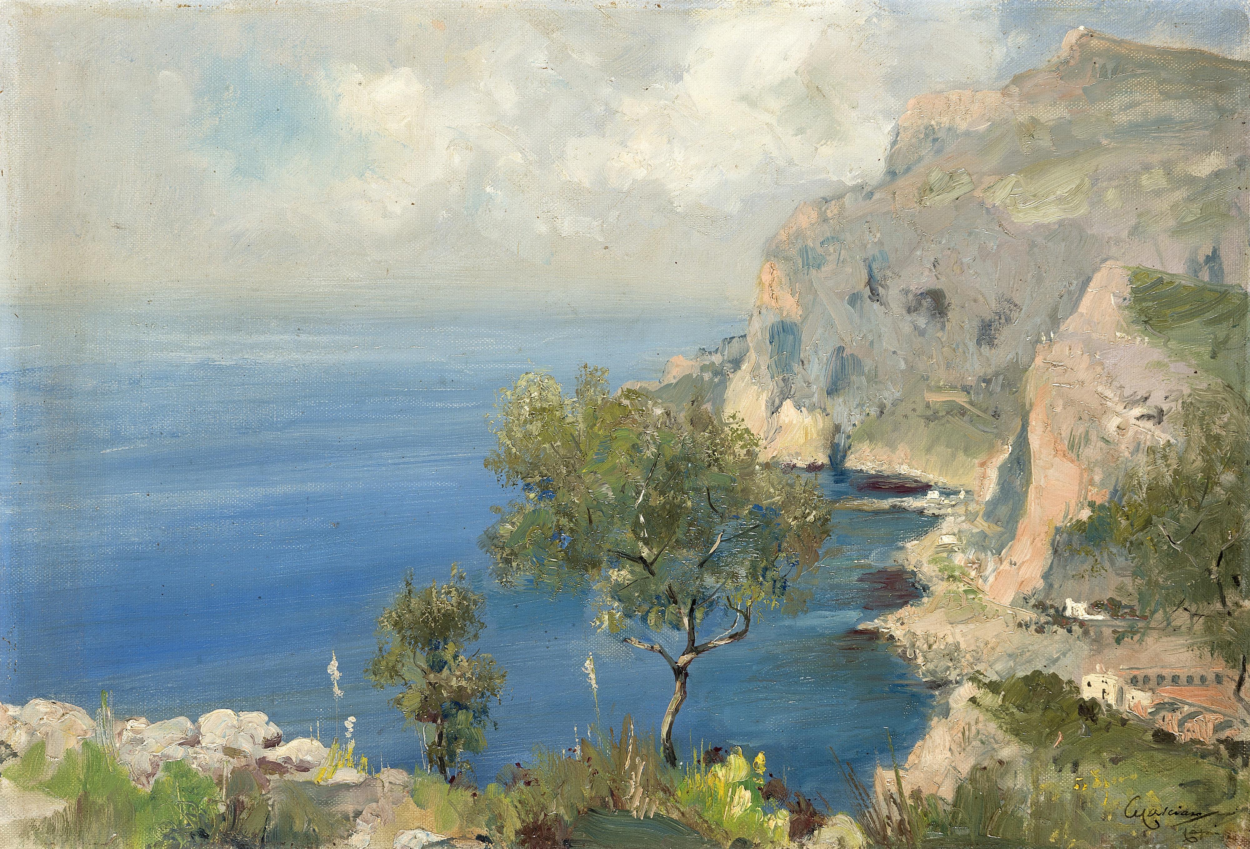 Giuseppe Casciaro - Marina a Capri