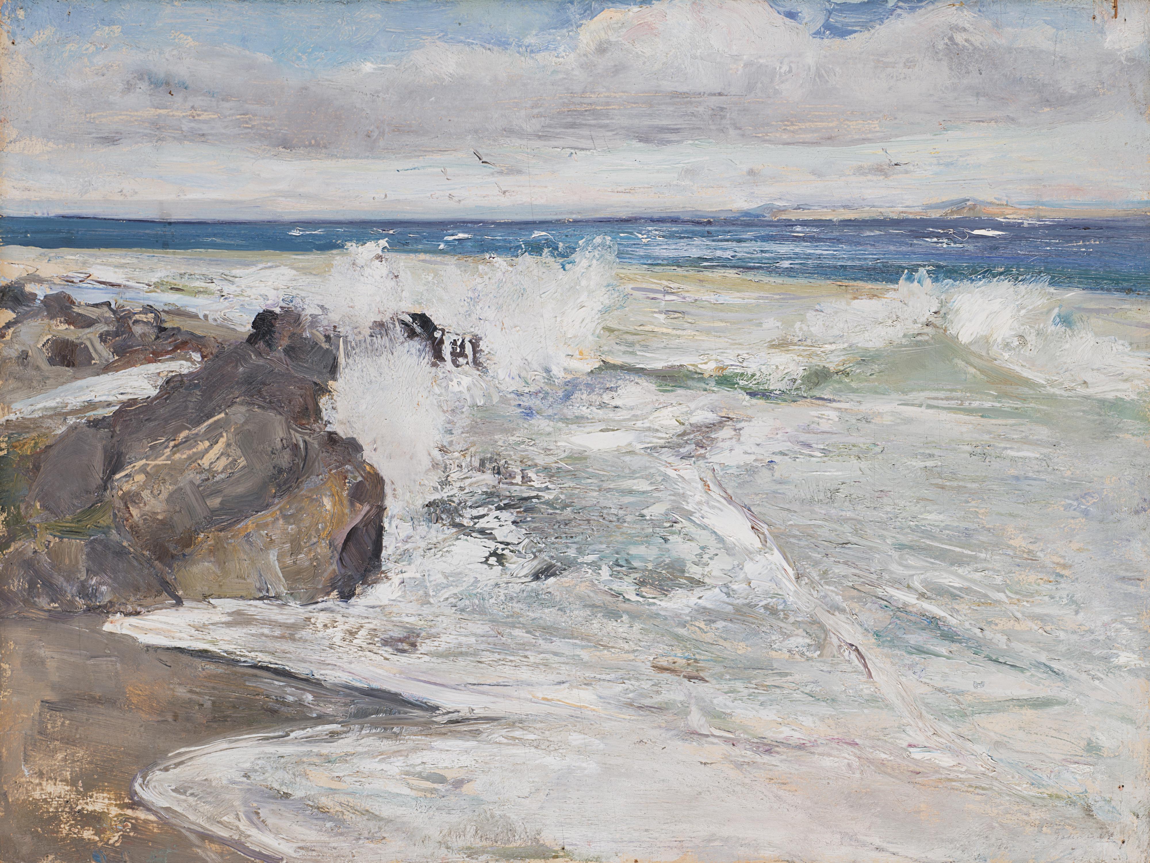 Giuseppe Casciaro - Marina con scogliera