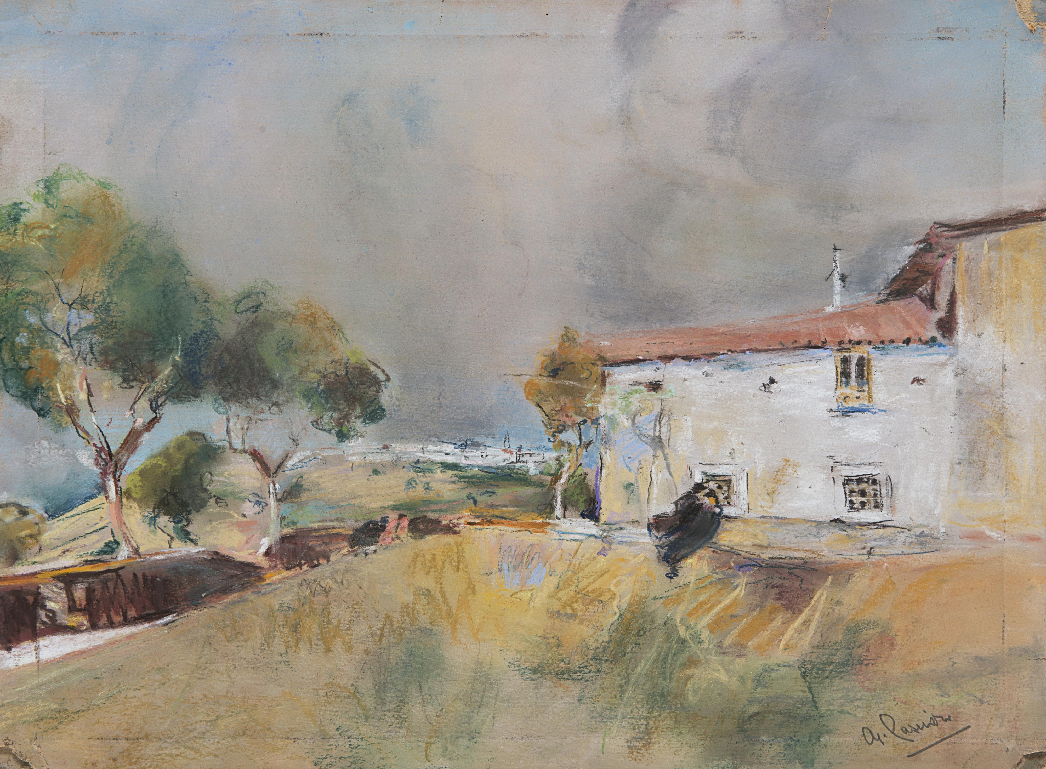 Giuseppe Casciaro - Paesaggio con casolare