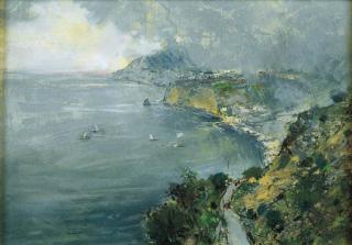 Giuseppe Casciaro - Scorcio della Costiera Amalfitana