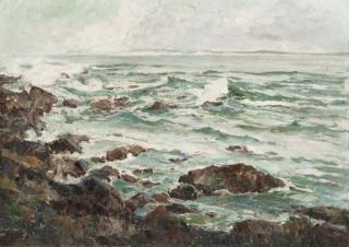 Giuseppe Casciaro - Waves breaking on a Rocky Coastline