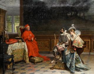 Giuseppe Castiglione - A discussion with the cardinal