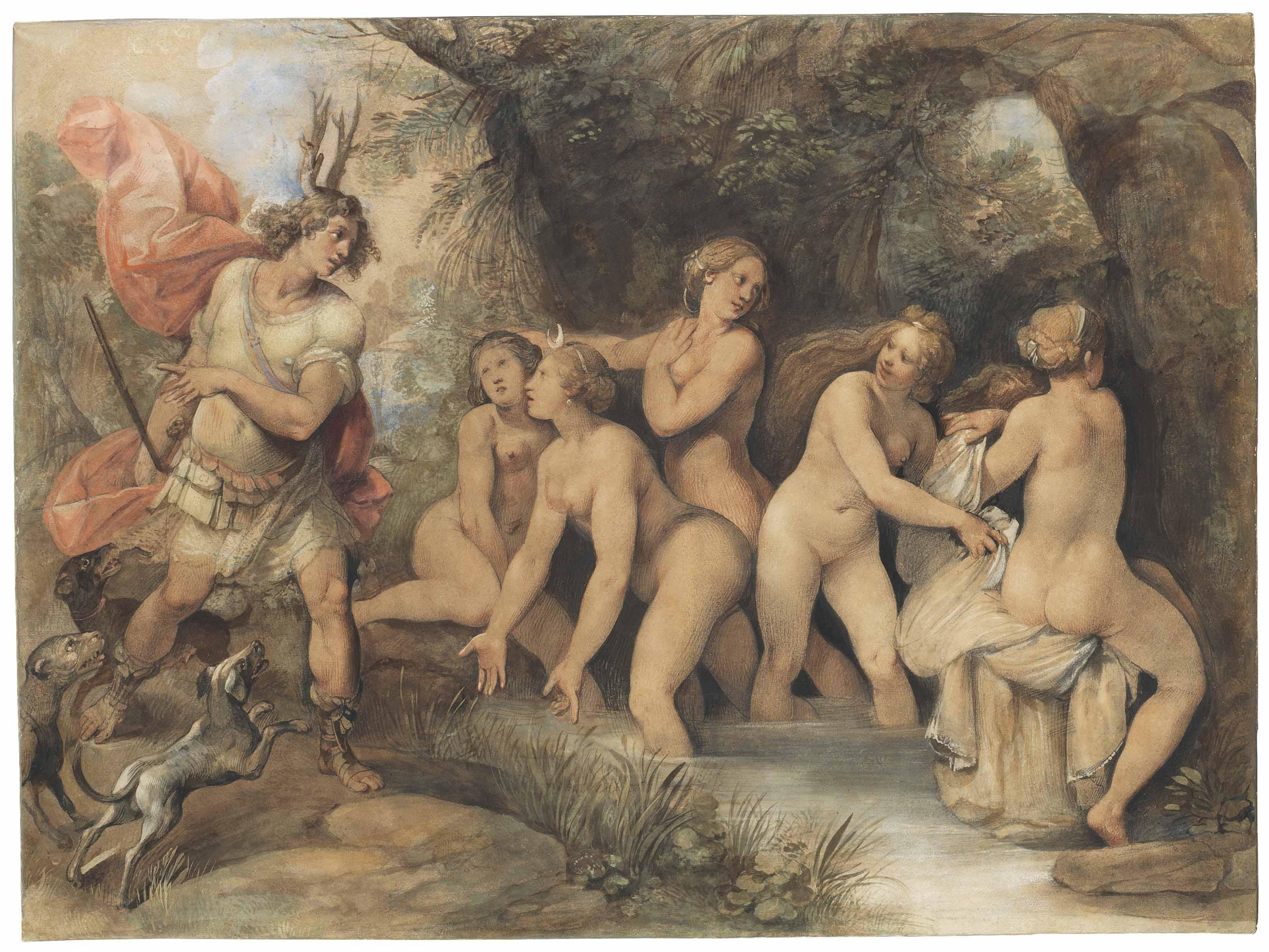 Giuseppe Cesari, Called Cavaliere D\'Arpino - Diana and Actaeon