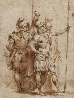 Giuseppe Cesari - Four soldiers