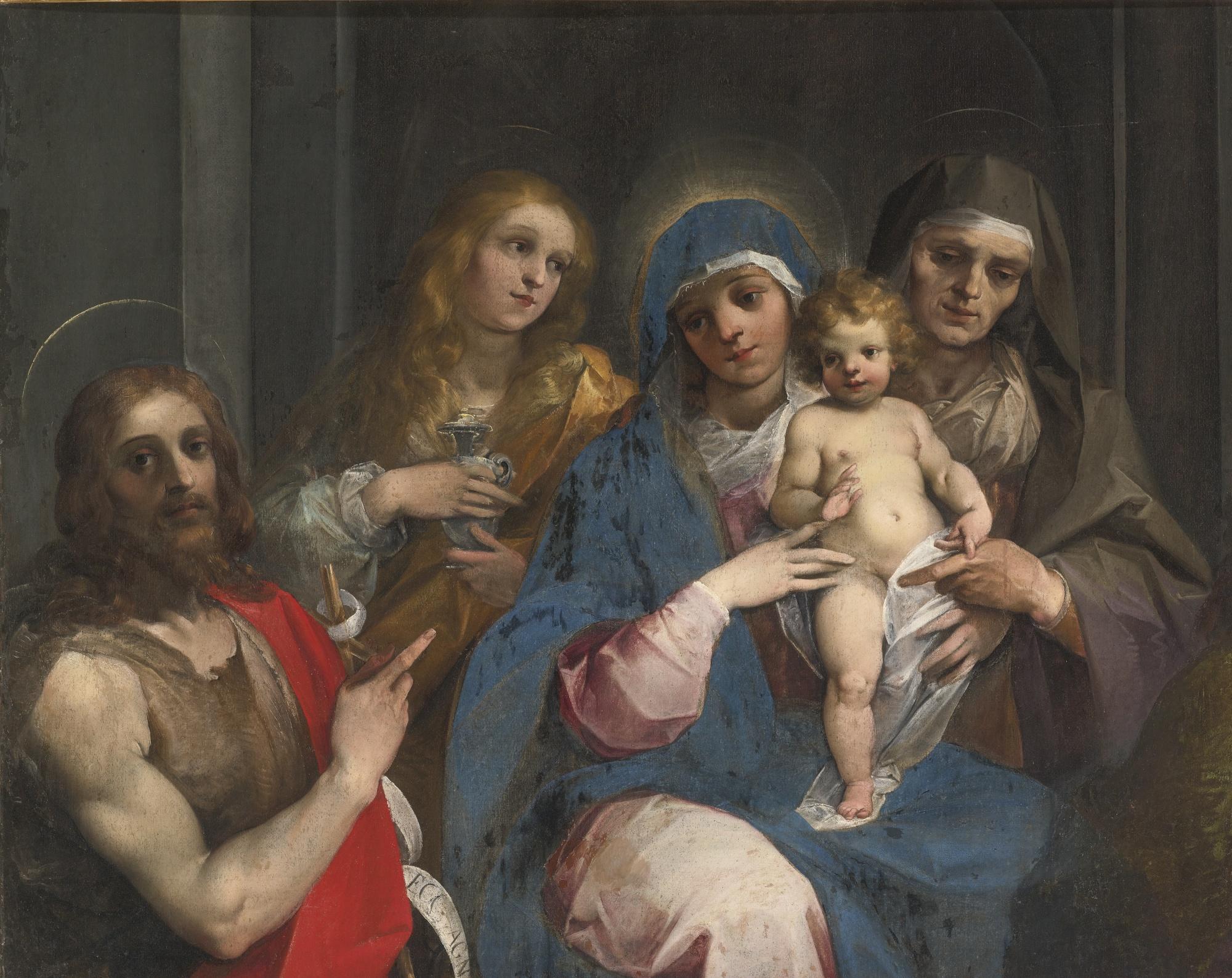Giuseppe Cesari - Madonna And Child With Saint John The Baptist, Mary Magdalen And Saint Anne