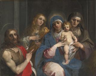 Giuseppe Cesari - Madonna And Child With Saint John The Baptist, Mary Magdalen And Saint Anne