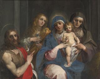 Giuseppe Cesari - Madonna And Child With Saint John The Baptist, Mary Magdalen And Saint Anne