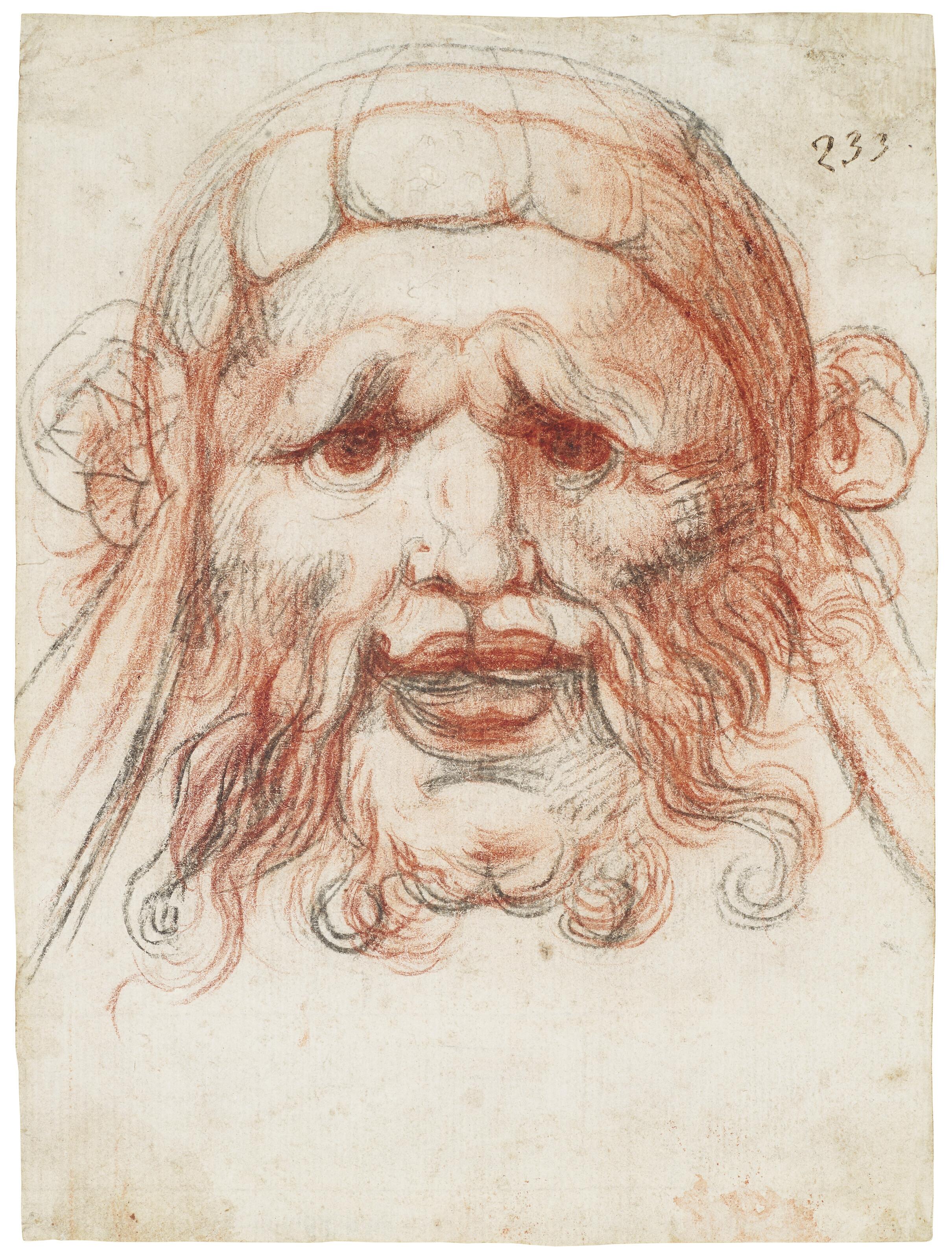 Giuseppe Cesari - The head of a satyr