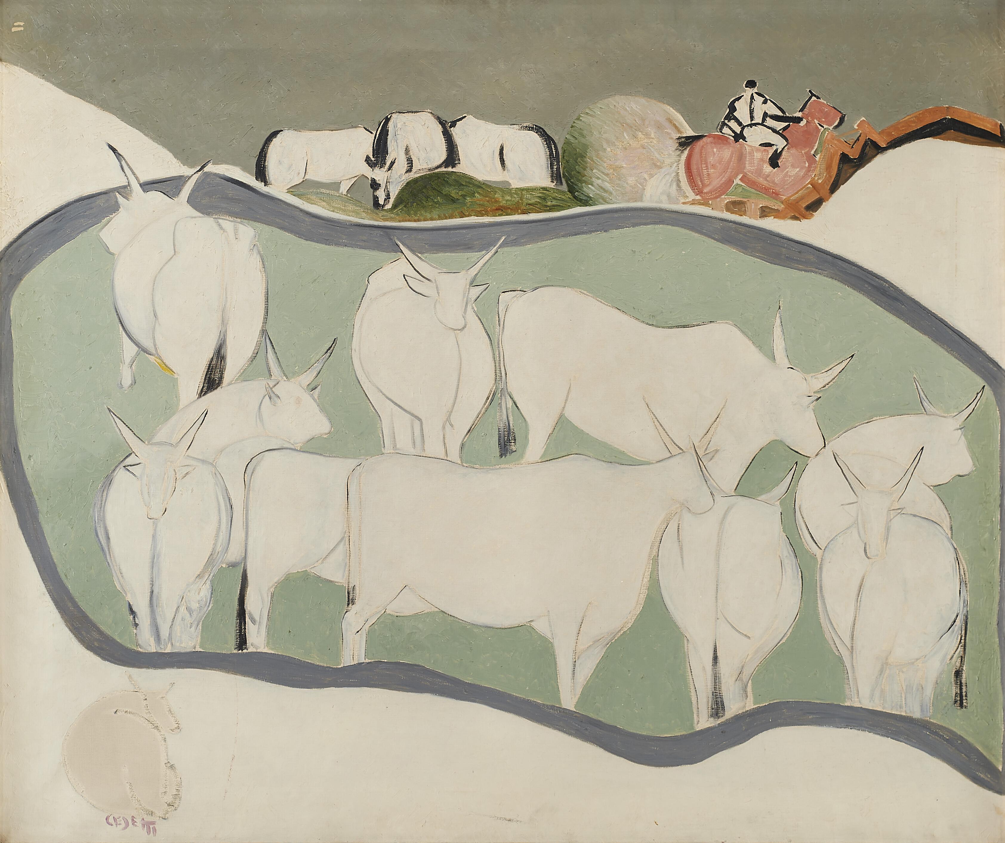 Giuseppe Cesetti - Buoi