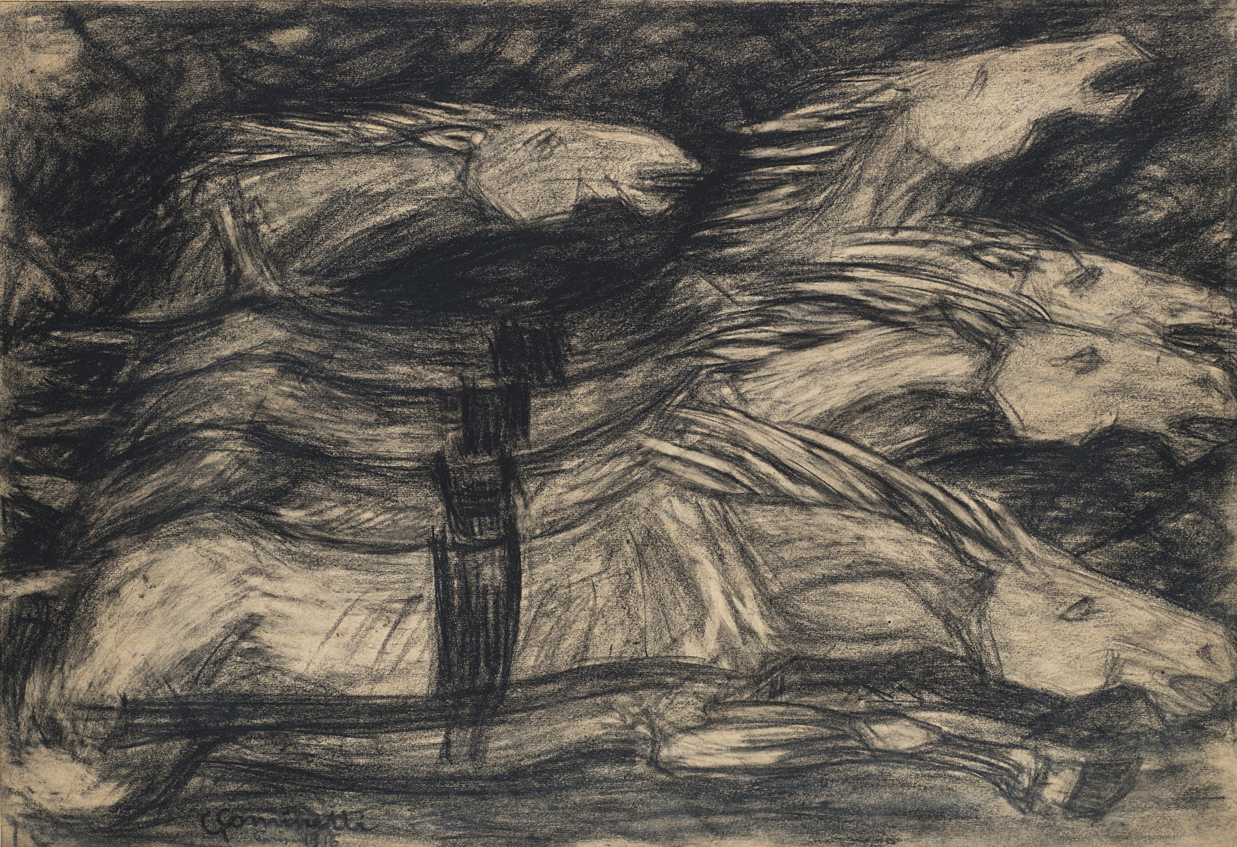 Giuseppe Cominetti - Cavalli al galoppo