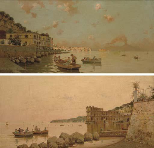 Giuseppe Cosenza - Fishermen Off The Neopolitan Coast