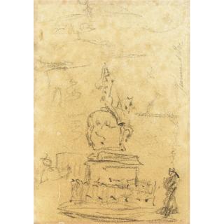 Giuseppe De Nittis - Coppia Di Vedute Di Parigi