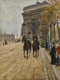 Giuseppe De Nittis - Italian l\'Arc De Triomphe, Paris