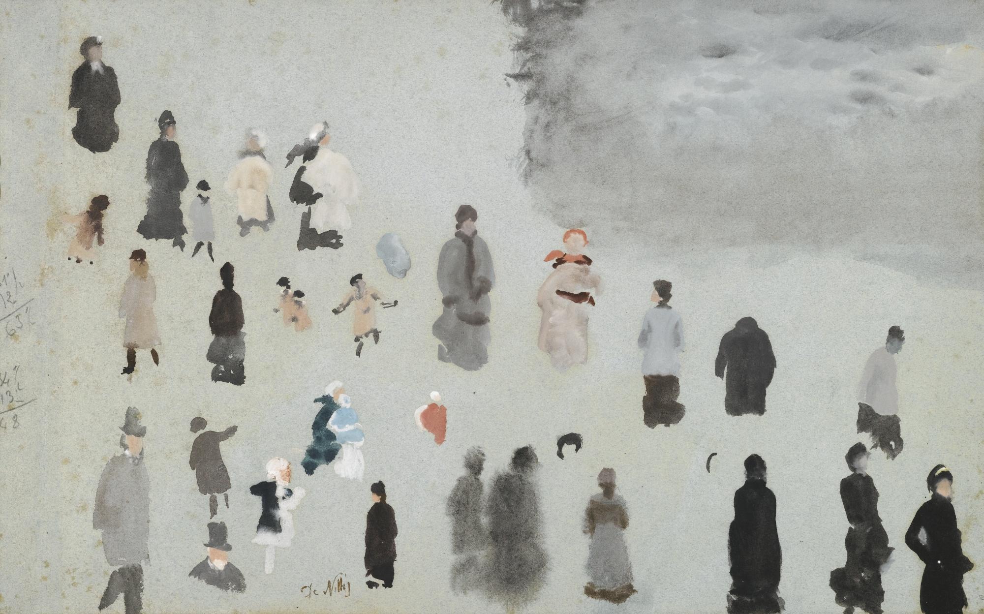 Giuseppe de Nittis - Italian Sulle Strade Di Parigi (On The Streets Of Paris)