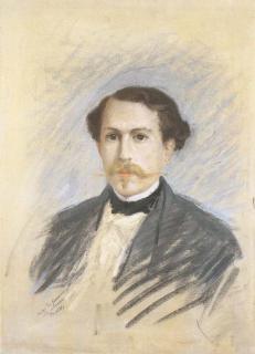 Giuseppe De Nittis - Ritratto di Jules de Goncourt