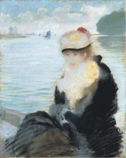 Giuseppe de Nittis - Ritratto di Sarah Bernhardt