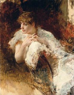 Giuseppe de Nittis - Signora Napoletana