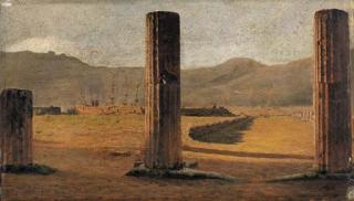 Giuseppe De Nittis - Un Vue De Pompei (1873)