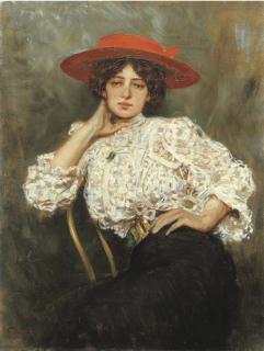 Giuseppe De Sanctis - Il cappellino rosso