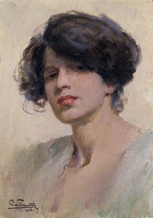 Giuseppe de Sanctis - Ritratto di Donna, 1922
