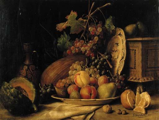 Giuseppe Falchetti - Natura Morta Con Frutta, 1885