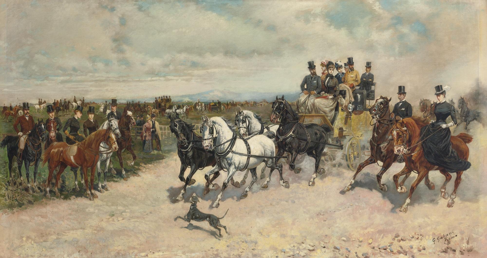 Giuseppe Gabani - Italian Return From The Capannelle