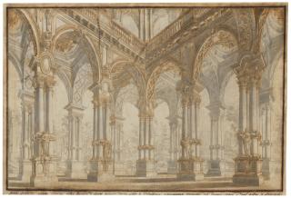 Giuseppe Galli Bibiena - Galeries Intérieures Du Palais Royal D\'Argos