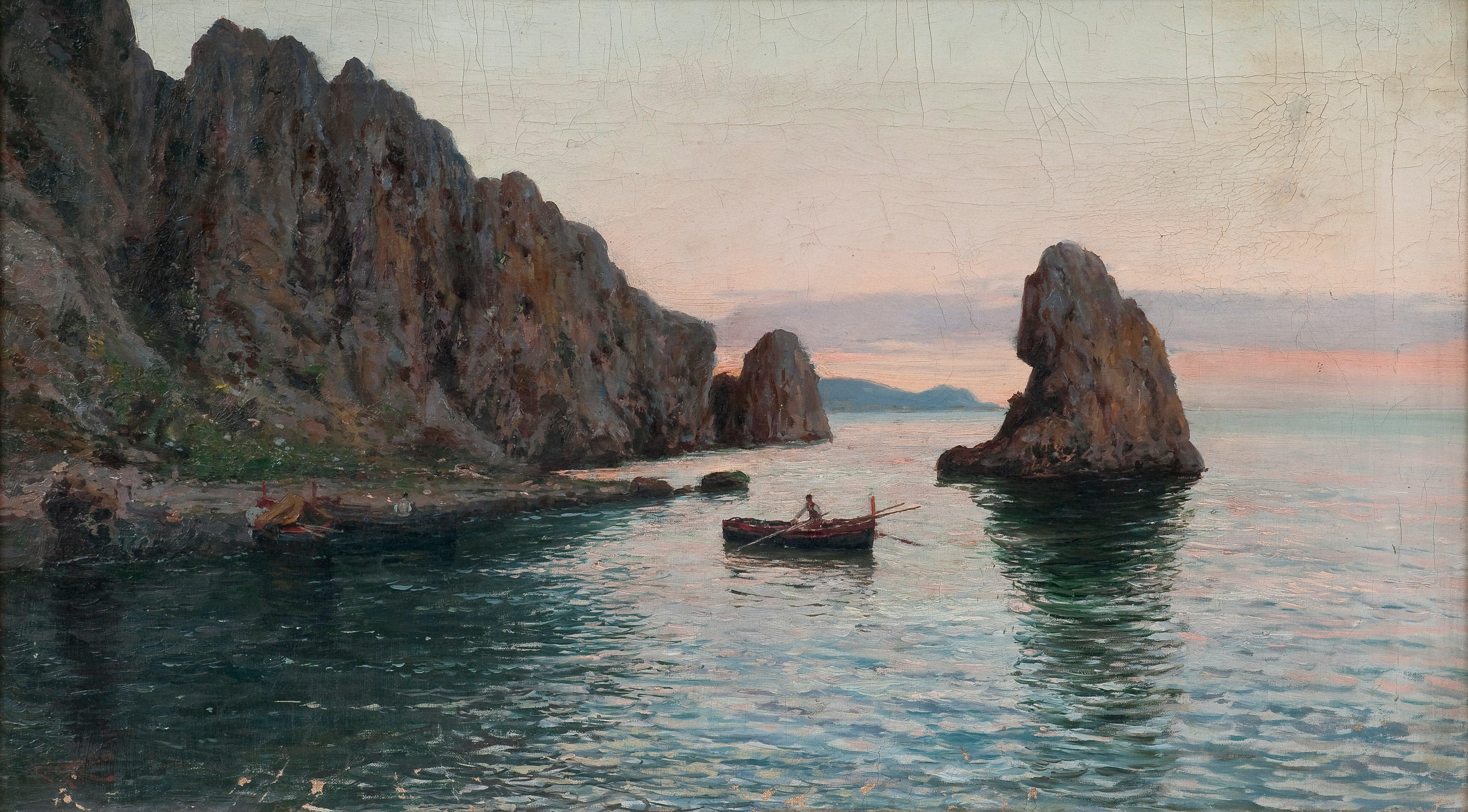 Giuseppe Giardiello - Fishing Boat At Dawn.