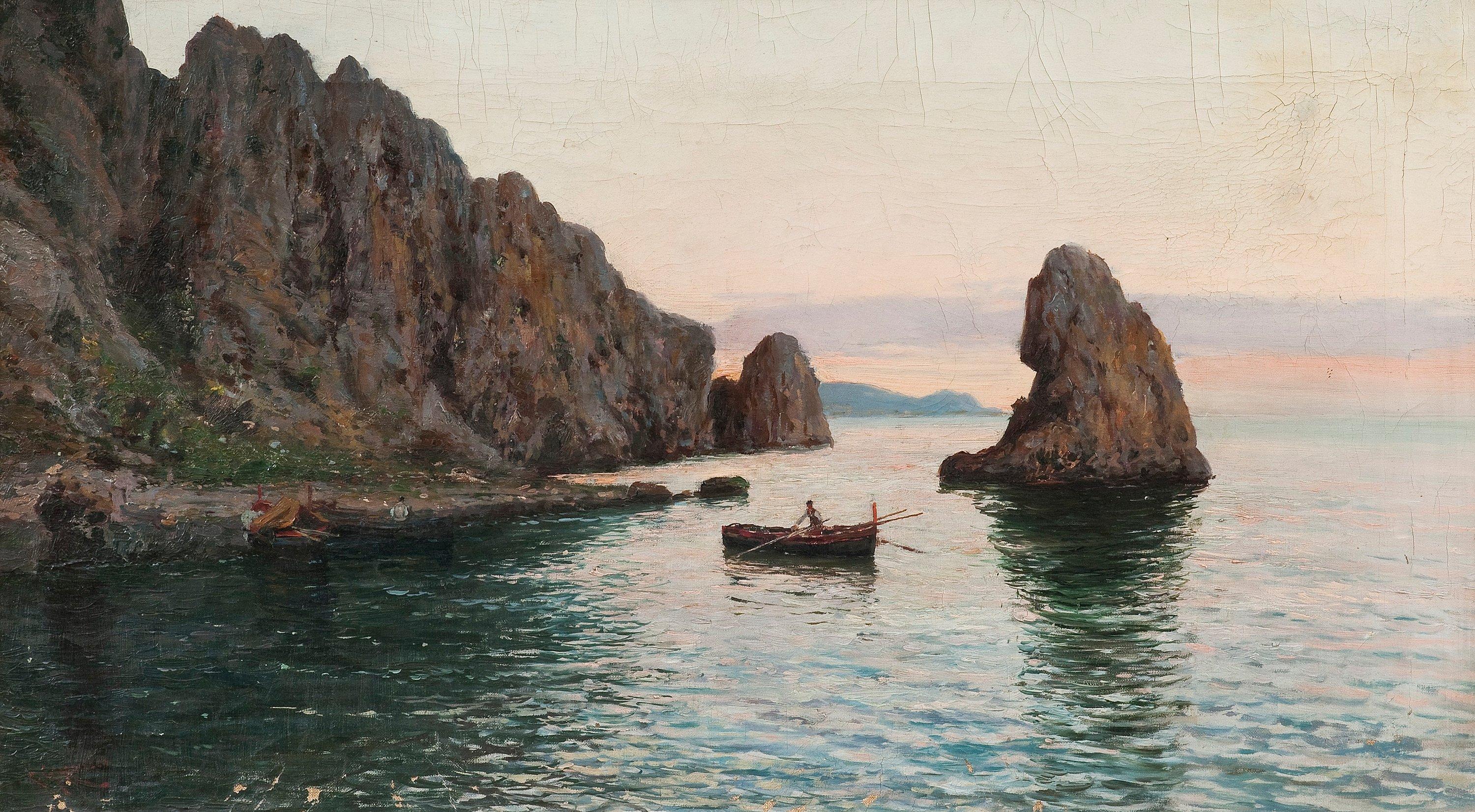 Giuseppe Giardiello - Fishing Boat At Dawn.