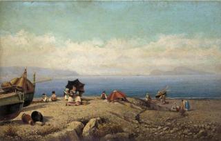 Giuseppe Laezza - A picnic on the Neapolitan coast