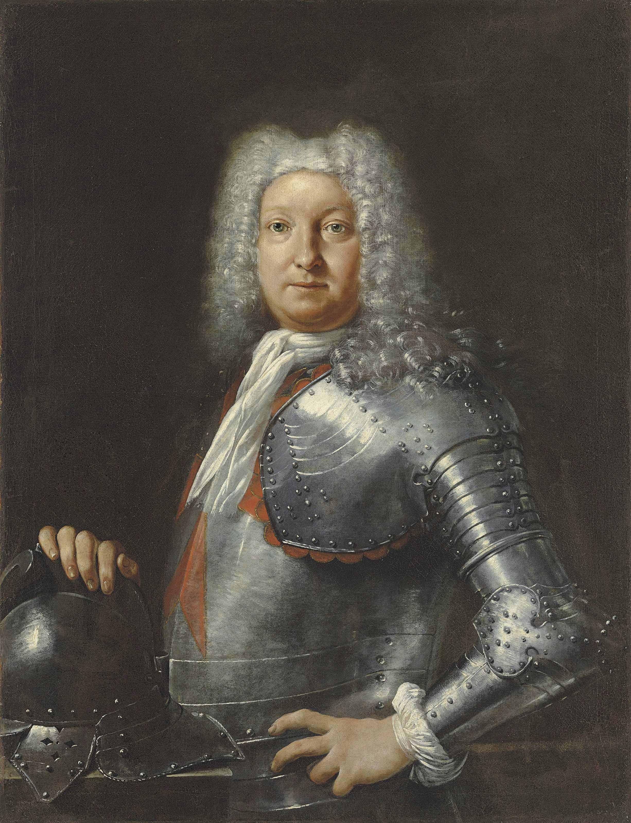 Giuseppe Maria Crespi, Lo Spagnuolo - Portrait Of A Knight Of The Order Of St Stephen, Half Length